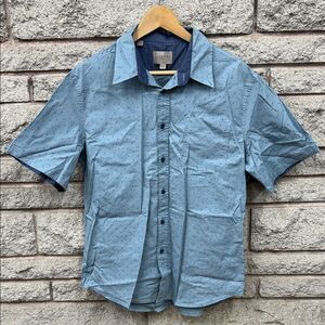 Jachs Light Blue Polka Dot Button Down Shirt